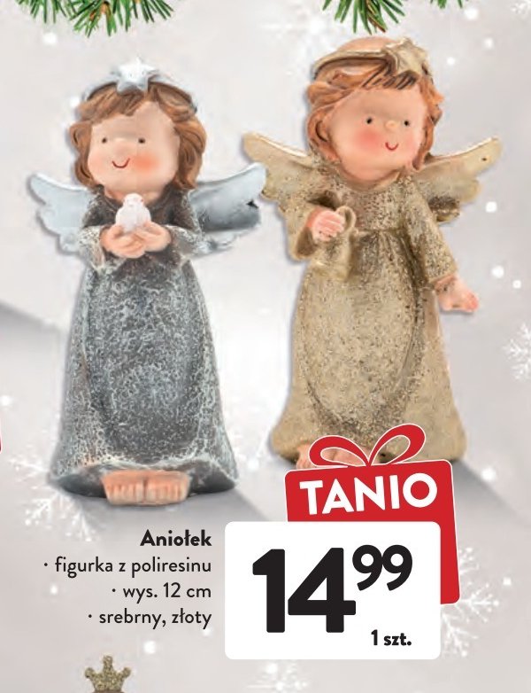 Anio艂ek 12 cm z艂oty promocja