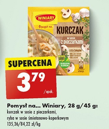 Rybę w sosie śmietanowo-koperkowym Winiary pomysł na ... promocja