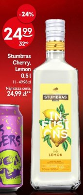 Wódka Stumbras Cherry, Lemon promocja w Żabka