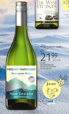 Wino białe The Wine Stones Sauvignon Blanc 750ml promocja w Selgros