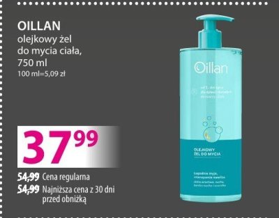 Żel OILLAN Cleancare do mycia ciała promocja w Hebe