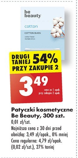 Patyczki higieniczne Be beauty Be beauty care promocja