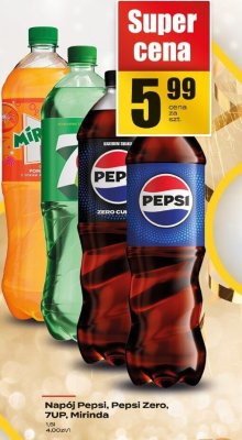 Napój Pepsi, Pepsi Zero, 7UP, Mirinda promocja w Supeco
