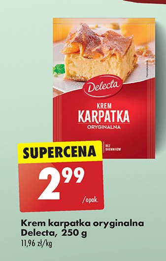 Krem karpatka oryginalna Delecta promocja