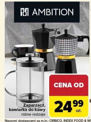 Zaparzacz, kawiarka do kawy różne rodzaje promocja w Carrefour Market