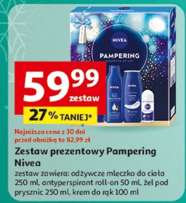 Zestaw prezentowy Pampering Nivea promocja w Auchan