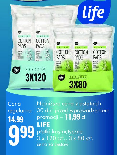 Płatki kosmetyczne Life (super-pharm) promocja