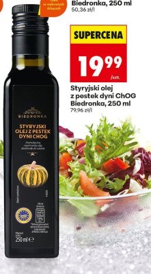Olej styryjski z pestek dyni ChOG, 250 ml promocja w Biedronka