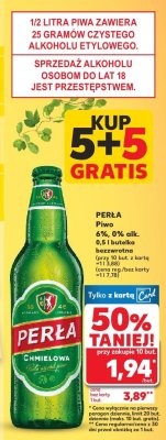 Piwo Per艂a chmielowa promocja w Kaufland