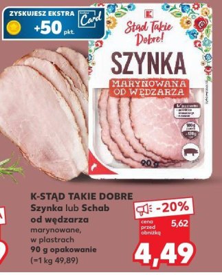Schab marynowany od wędzarza w plastrach promocja w Kaufland