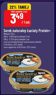 Serek naturalny Łaciaty Protein+ promocja w POLOmarket