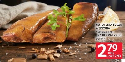 Nototenia tusza wędzona promocja w Selgros