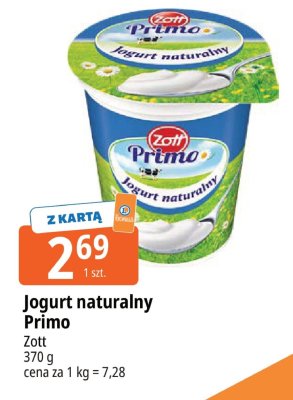 Jogurt naturalny Primo Zott promocja w Leclerc