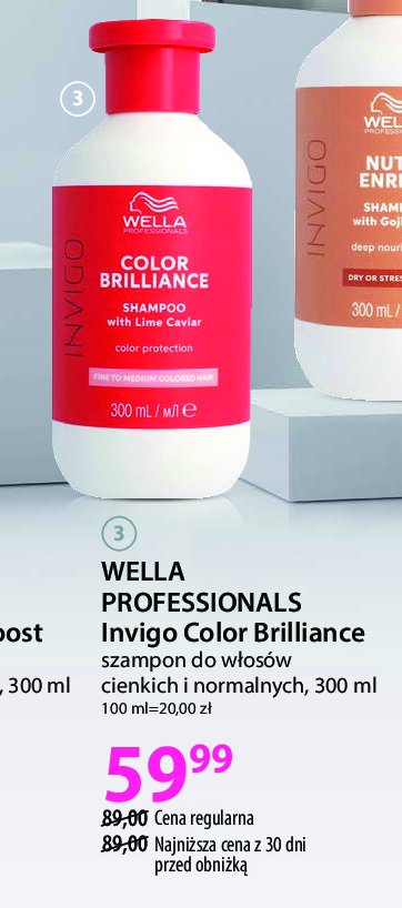 Szampon do włosów Wella invigo color brilliance promocja