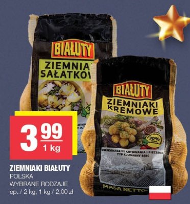 Ziemniaki Białuty Polska Wybrane rodzaje promocja w SPAR