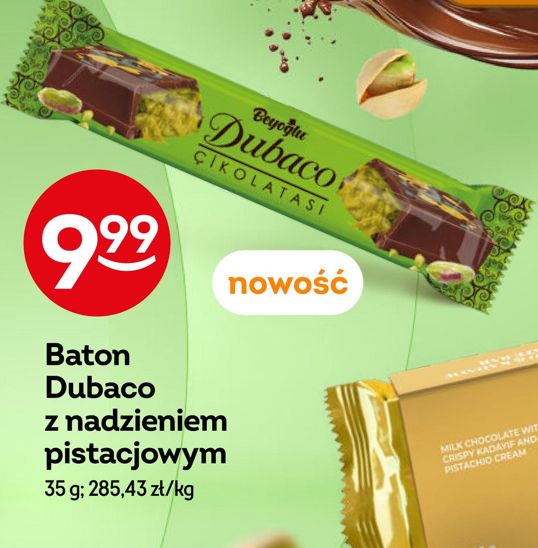 Baton pistacjowy Dubaco promocja w Żabka