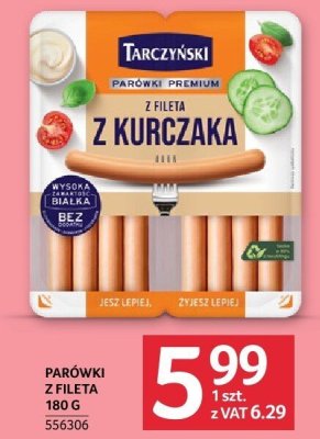 Parówki Tarczyński z fileta z kurczaka 180 g promocja w Selgros