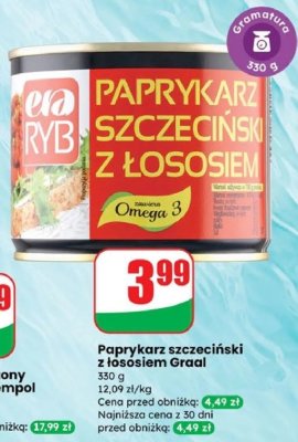 Paprykarz szczeciński z łososiem  promocja w Dino