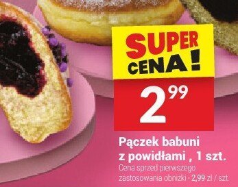 Pączek babuni z powidłami, 1 szt. promocja w Twój Market