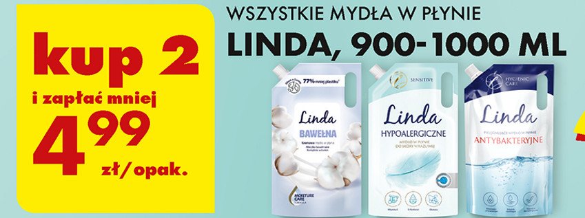 Mydło w płynie hypoalergiczne Linda promocja