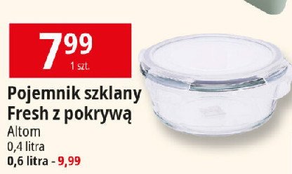 Pojemnik fresh okrągły 400 ml Altom design promocja w Leclerc