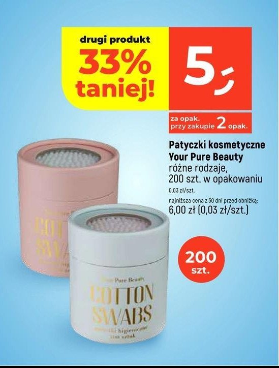 Patyczki kosmetyczne Your pure beauty promocja w Dealz