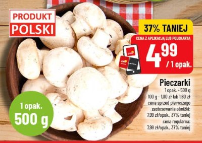 Pieczarki promocja w POLOmarket