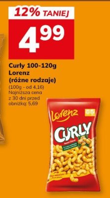 Curly 100-120g Lorenz (różne rodzaje) promocja w Hitpol