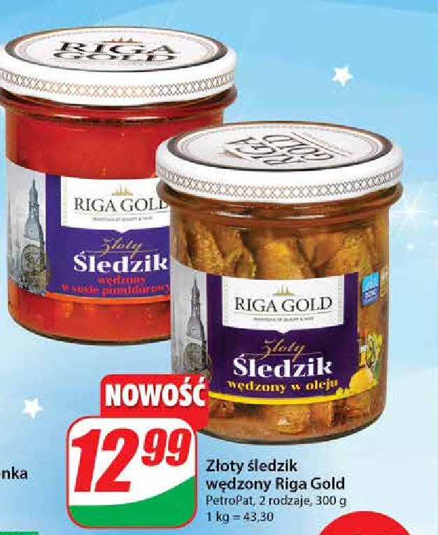 Złoty śledzik wędzony w oleju RIGA GOLD promocja