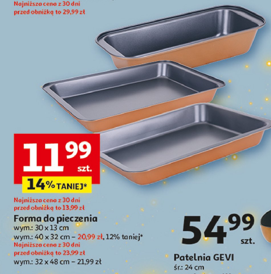 Forma do pieczenia 40 x 32 cm Actuel promocja w Auchan