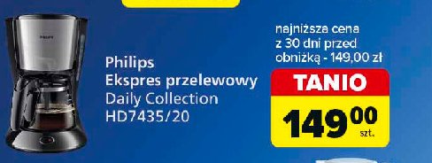 Ekspres ciśnieniowy hd 7435/20 Philips promocja w Carrefour