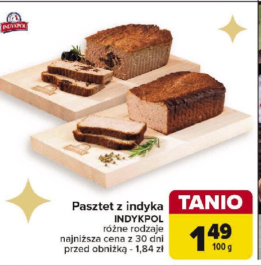 Pasztet z indyka ze śliwką Indykpol promocja w Carrefour Market