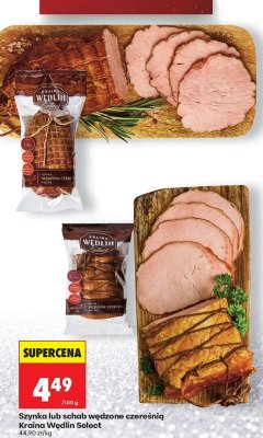 Szynka wędzona czereśnią Kraina Wędlin Select promocja w Biedronka