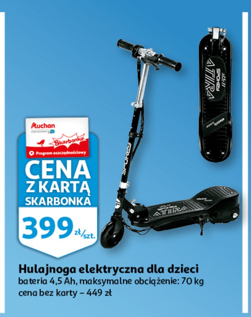 Hulajnoga elektryczna dziecięca promocja