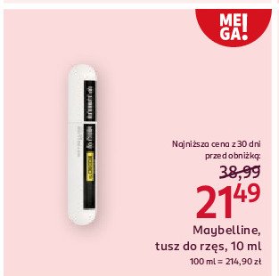 Tusz do rzęs MAYBELLINE COLOSSAL CURL BOUNCE promocja