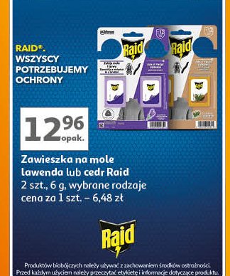 Zawieszka przeciw molom lawenda Raid promocja