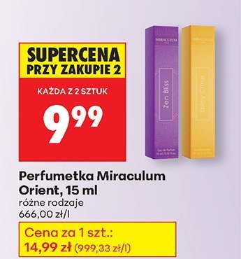 Perfumetka Miraculum Orient 15 ml różne rodzaje promocja w Biedronka