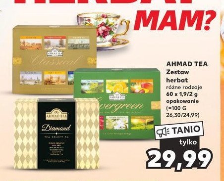 Kolekcja herbat evergreen selection Ahmad tea london zestaw promocja