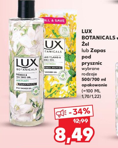 Mydło w płynie ylang ylang & neroli oil zapas Lux botanicals promocja