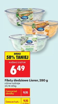 Filety śledziowe Lisner promocja w Biedronka