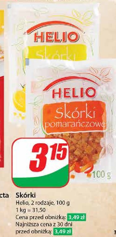 Skórki pomarańczowe Helio promocja