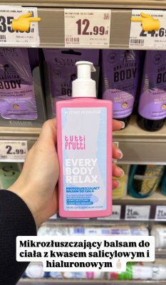 Balsam do ciała Tutti Frutti Every Body Relax mikrozłuszczający  promocja w Intermarche