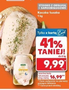 Kaczka tusza Stoisko mięsne promocja