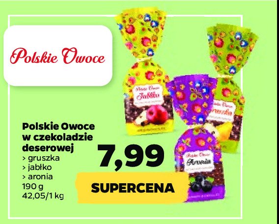 Aronia w czekoladzie POLSKIE OWOCE promocja