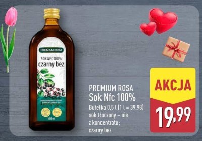Sok Nfc 100% tłoczony czarny bez - nie z koncentratu promocja w Aldi