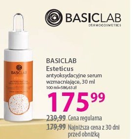 Antyoksydacyjne serum wyrównujące BASICLAB ESTETICUS promocja w Hebe