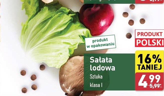 Sałata lodowa promocja