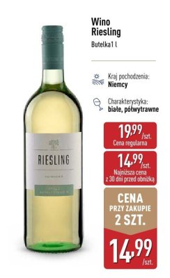 Wino Riesling promocja w Aldi