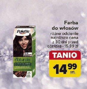 Farba do włosów 4-0 Palette permanent natural colors promocja