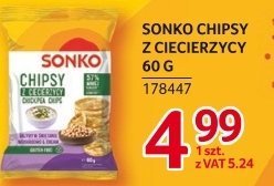 Chipsy Sonko z ciecierzycy 60 g promocja w Selgros